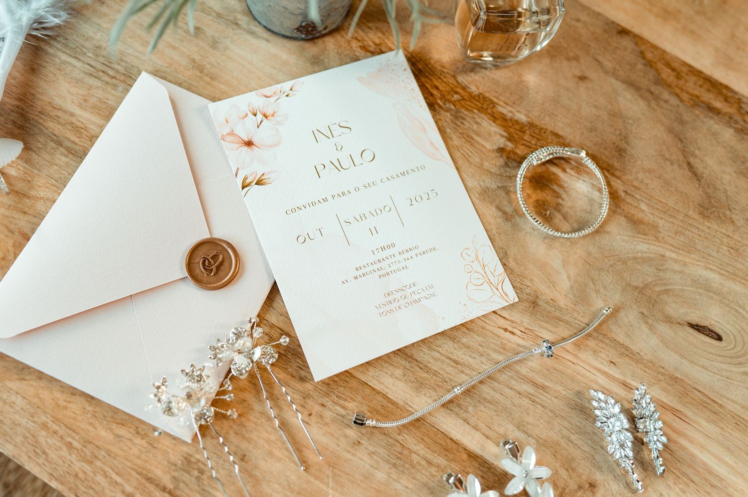Details of Destination wedding photography in Cascais, Lisbon, Portugal.