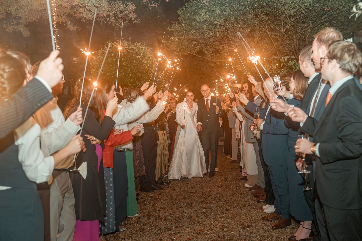 Destination wedding in Porto during Christmas season with elegant winter details.