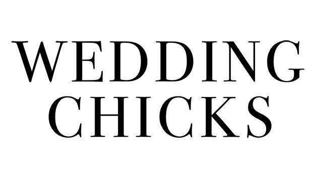 Wedding Chicks logo displayed in elegant black serif typography on a white background.
