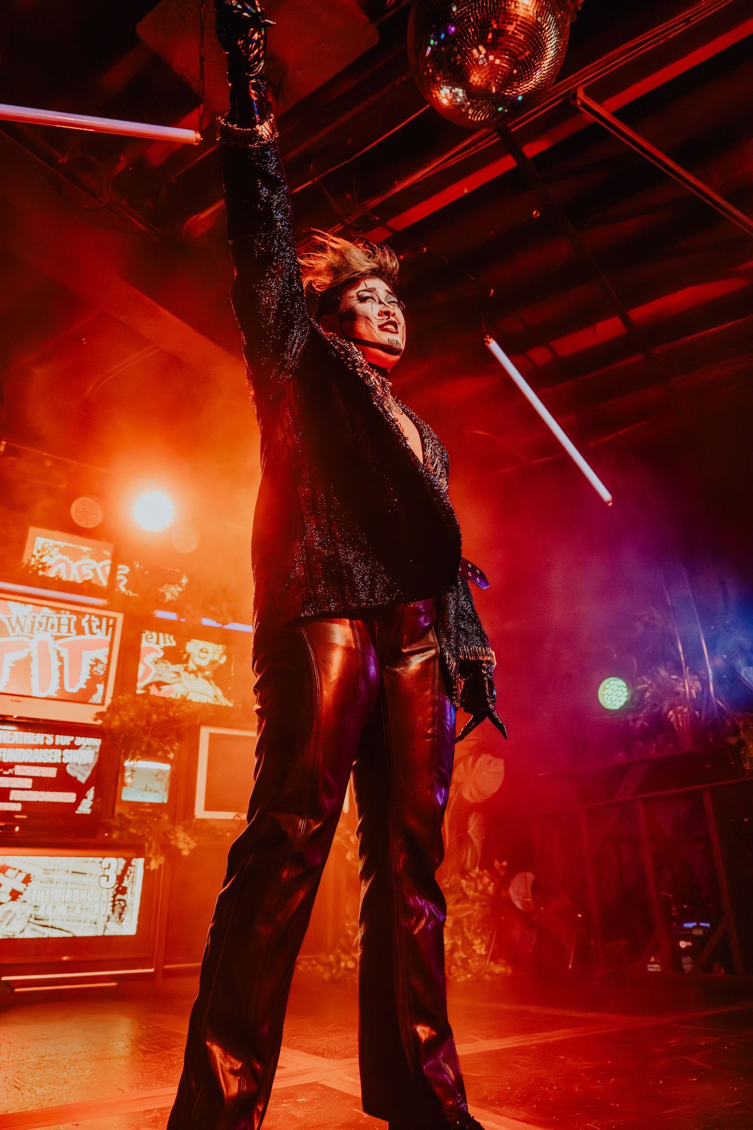 performer shot on stage