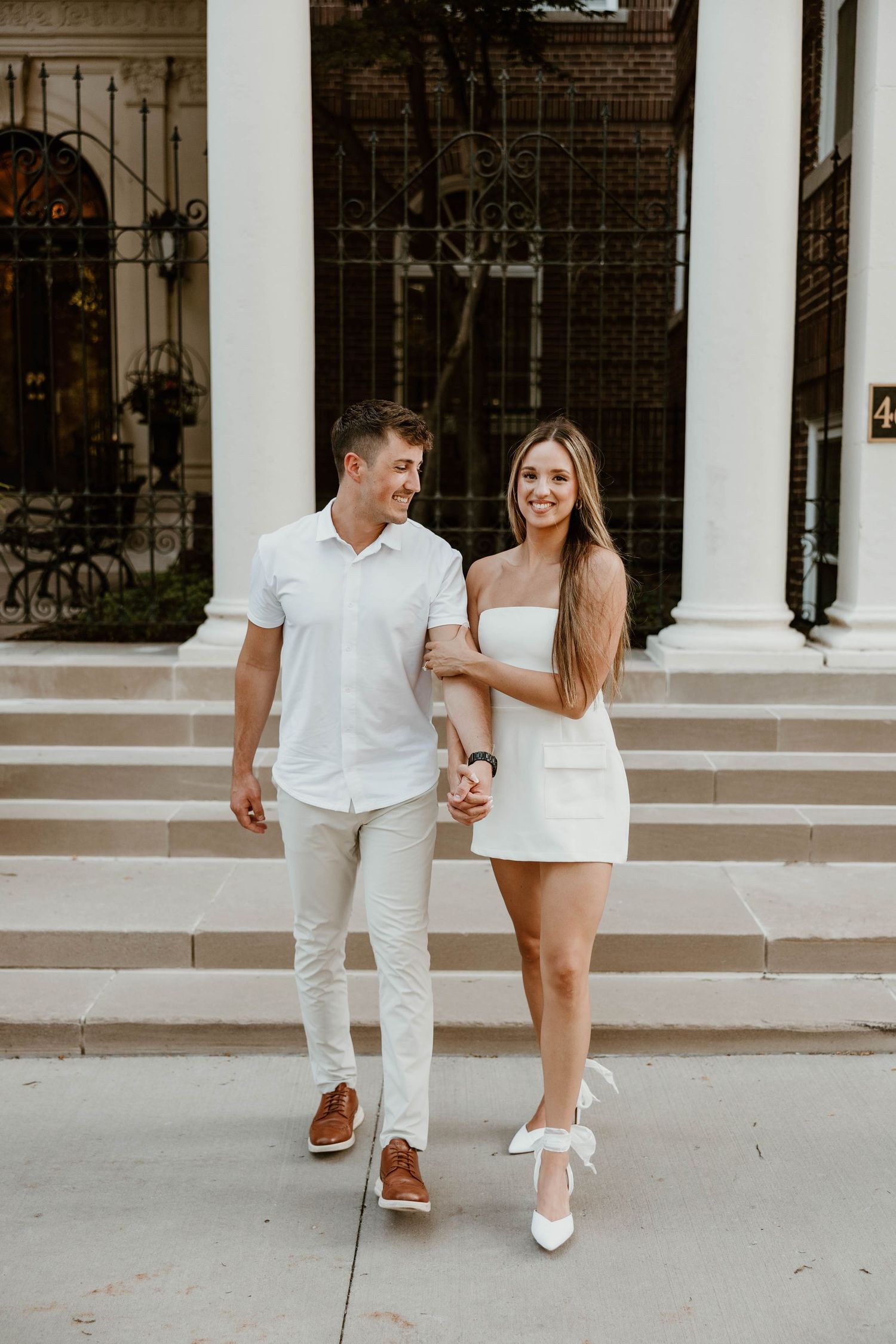 Downtown engagement session Kansas City