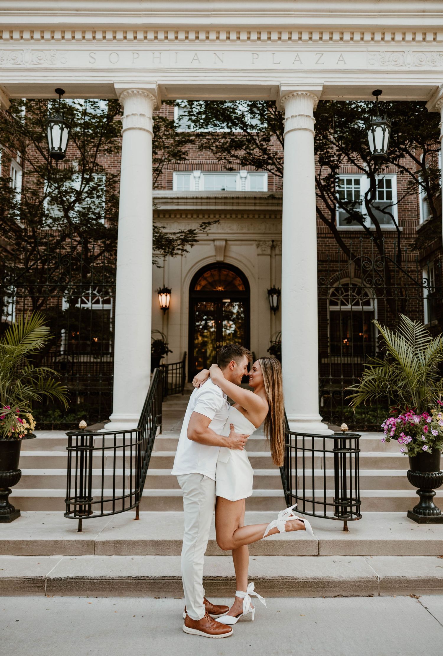 Downtown engagement session Kansas City