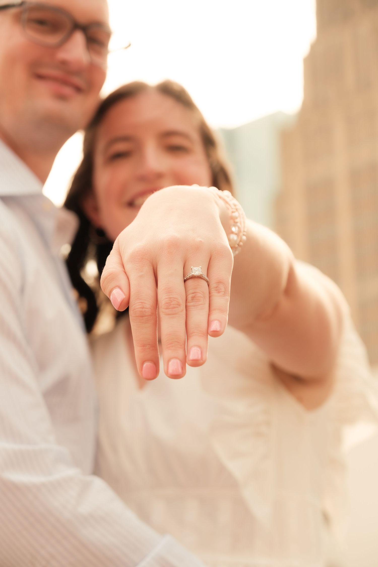 showing off the ring, engagement photos, houston, tx