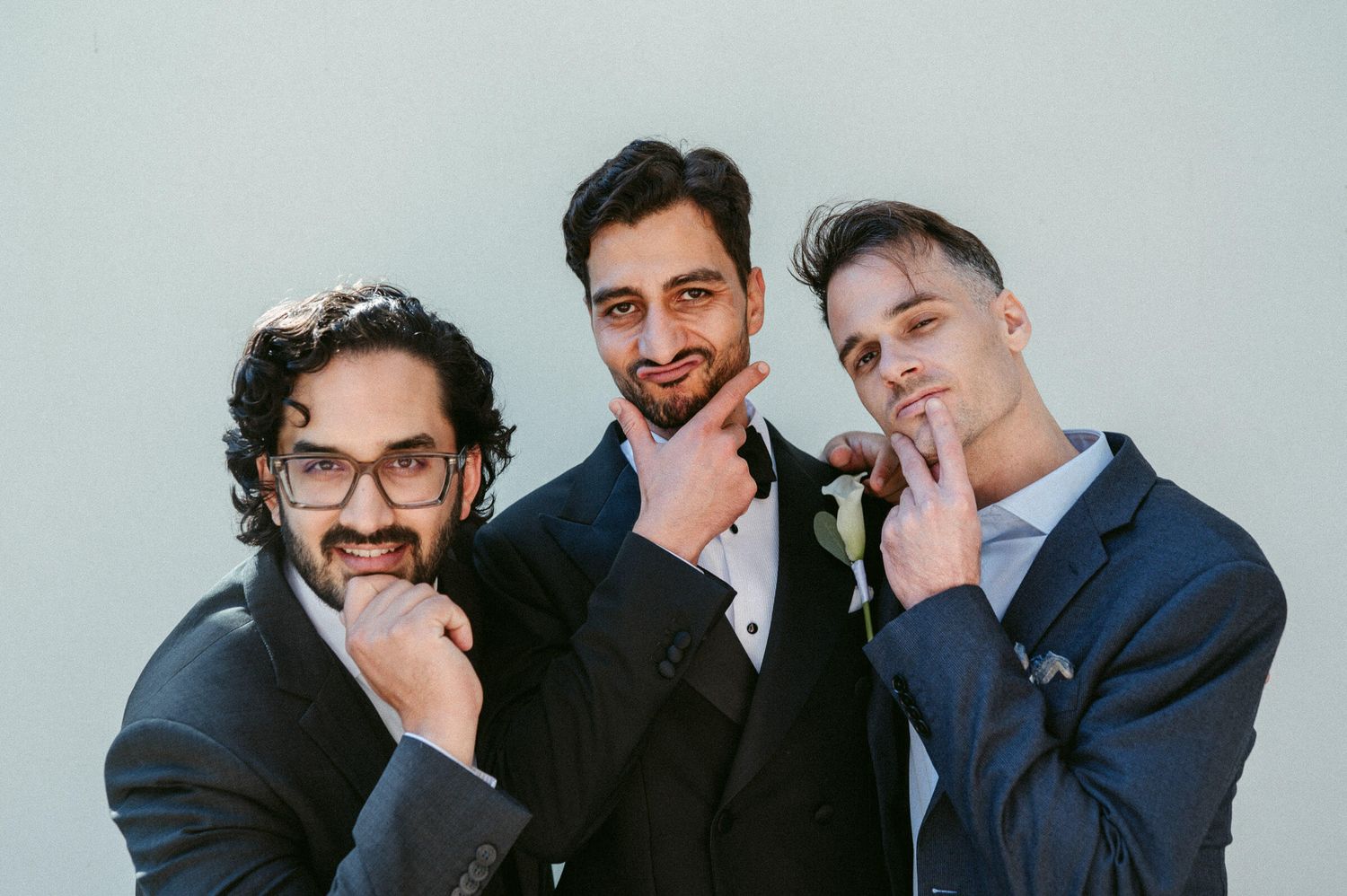 Hochzeitsfotografie Zürich Portrait Bräutigam und Trauzeugen