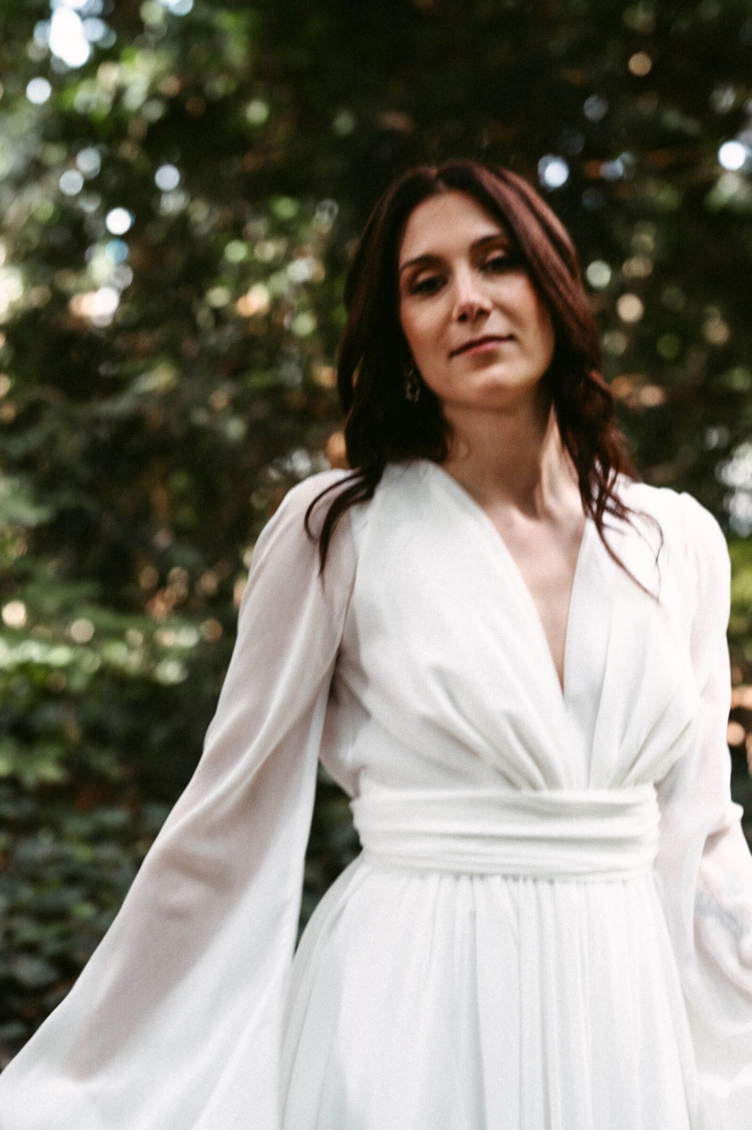 Hochzeitsfotografie Zürich Portrait Braut im Garten