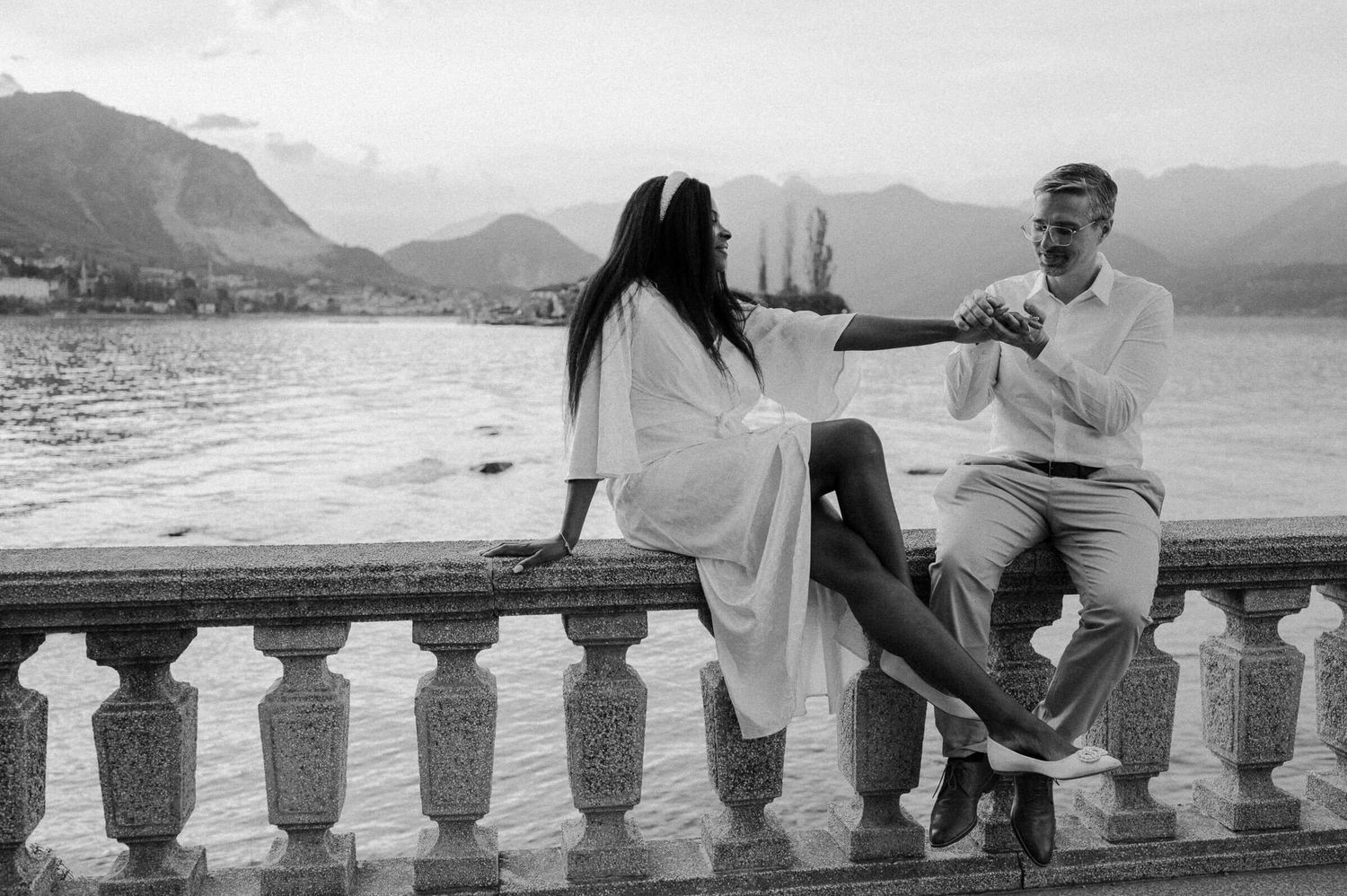 Hochzeitsfotografie Italien Lago Maggiore Brautpaar
