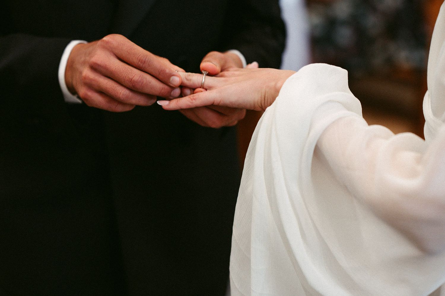 Hochzeitsfotografie Zürich Ja Wort Ringtausch in der Kirche