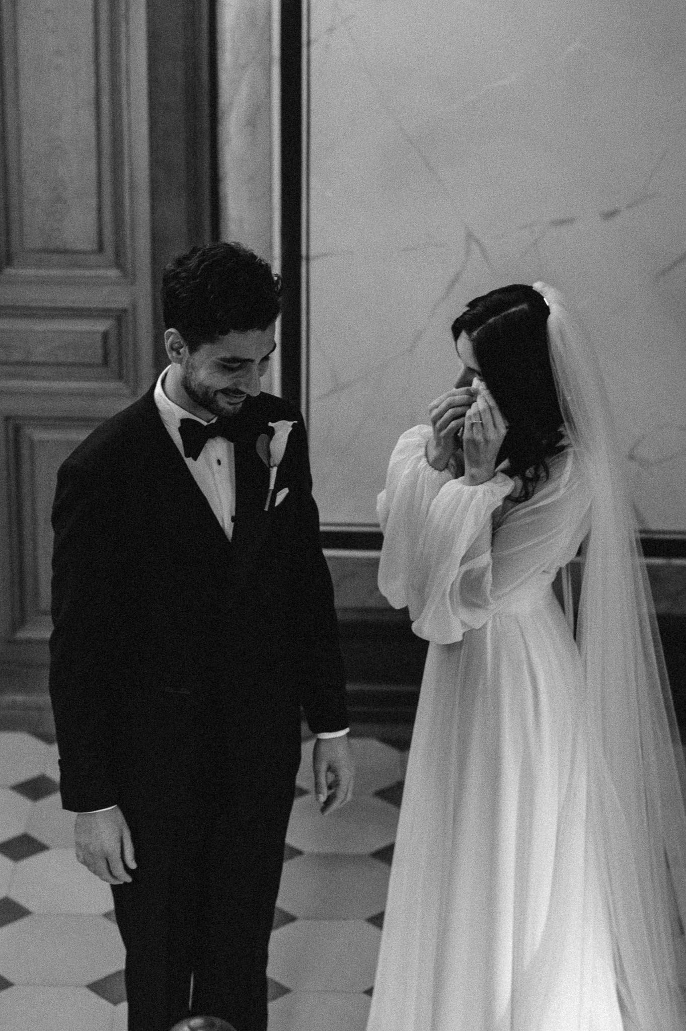Hochzeitsfotografie Zürich Brautpaar beim First Look