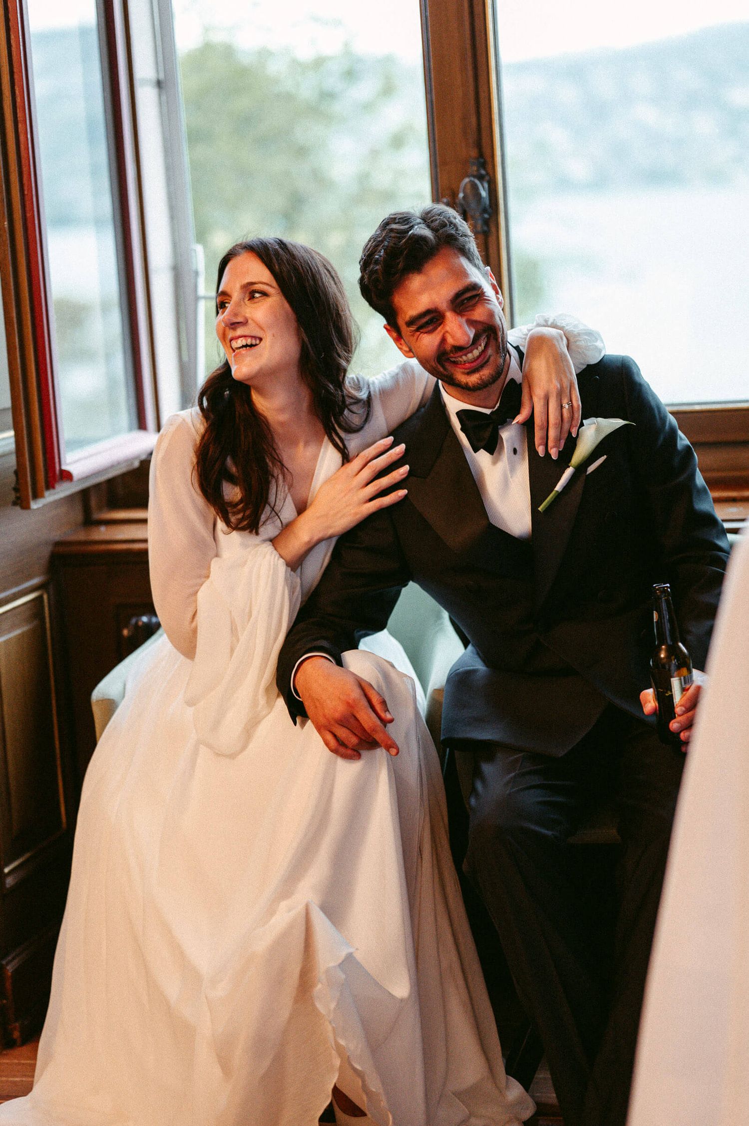 Hochzeitsfotografie Zürich Brautpaar Freude