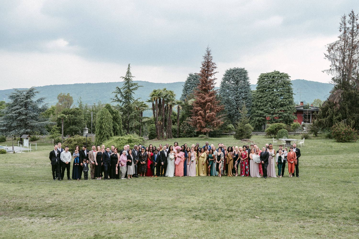 Hochzeitsfotografie Italien Hochzeitsgesellschaft Gruppenbild