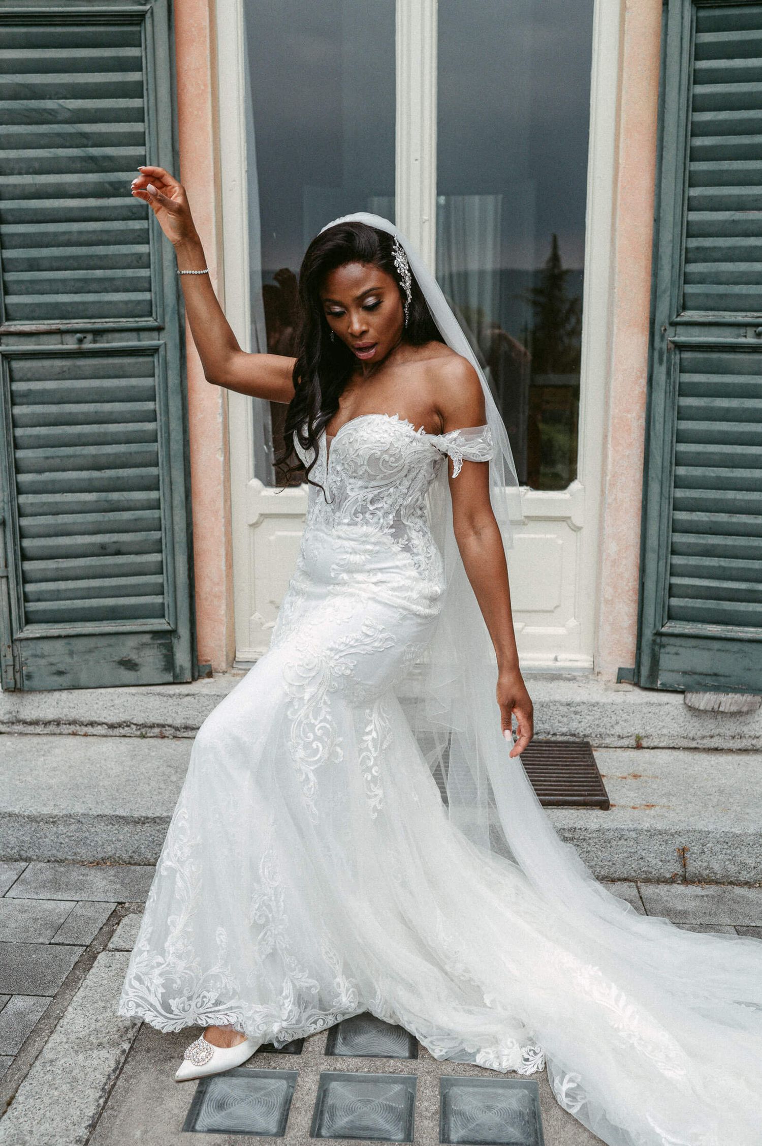 Hochzeitsfotografie Italien Braut Tanz