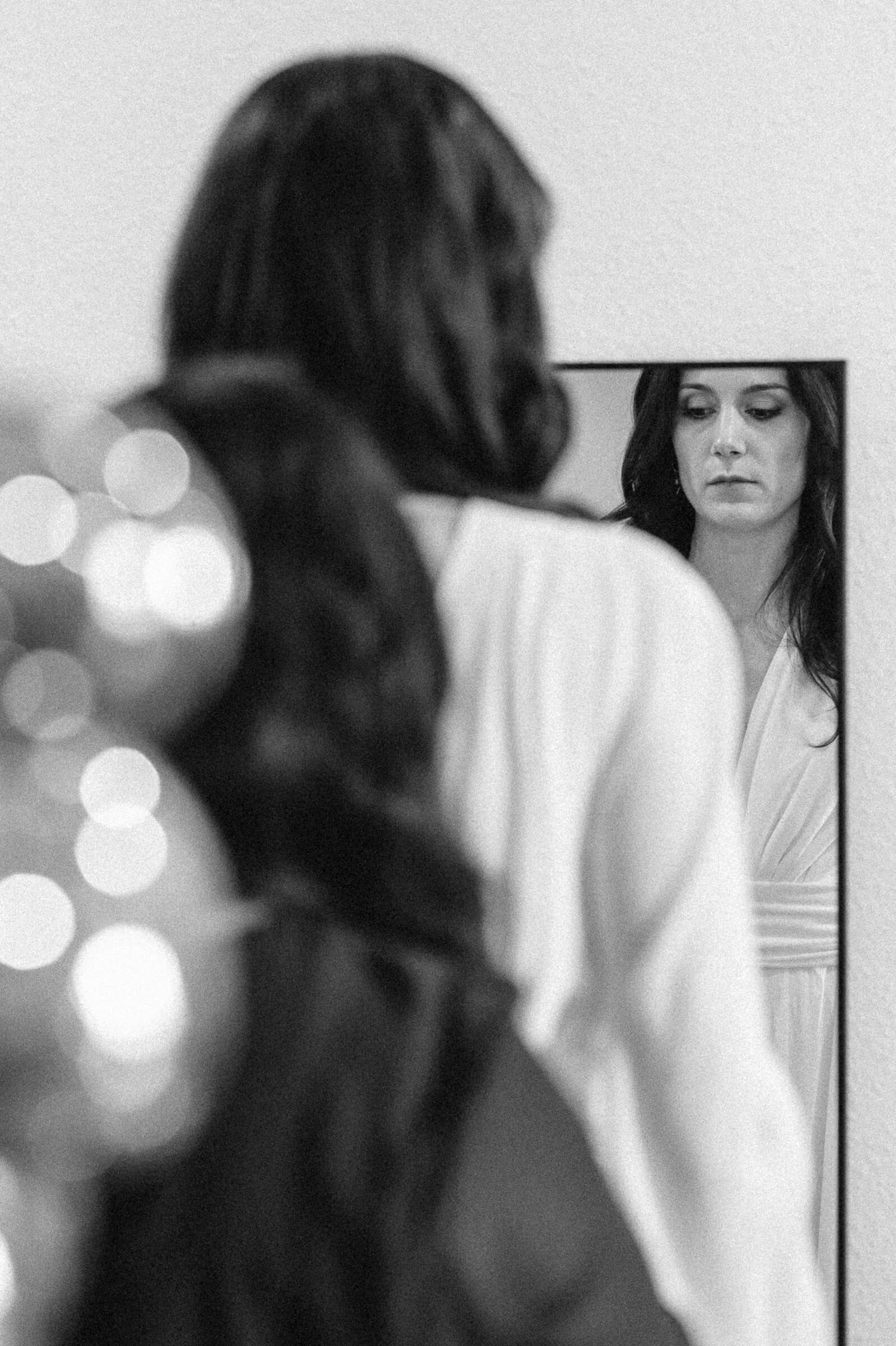 Hochzeitsfotografie Zürich Getting Ready Braut Spiegel
