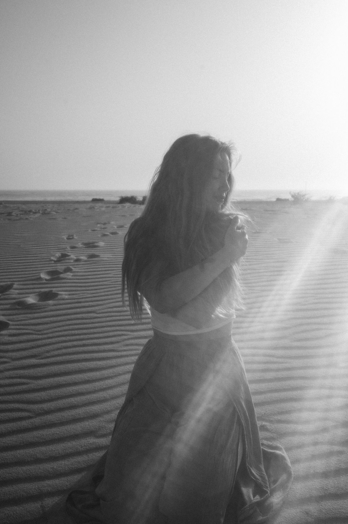Portraitfotografie Fuerteventura Portrait Frau Sonnenaufgang
