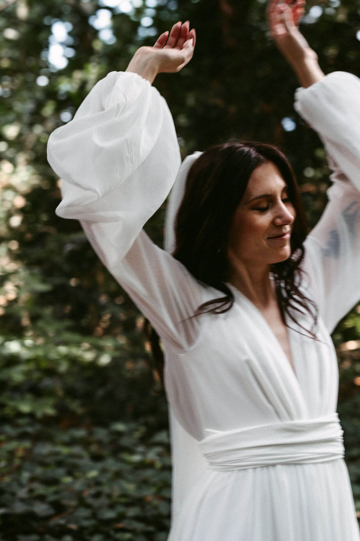 Hochzeitsfotografie Zürich Portrait Braut im Garten