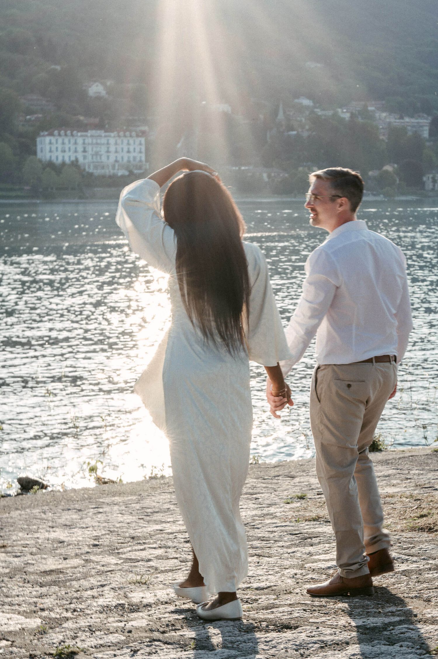 Hochzeitsfotografie Italien Lago Maggiore Braut und Bräutigam