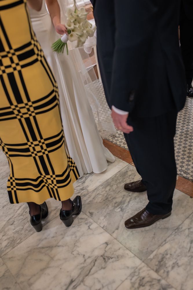woman in yellow dress