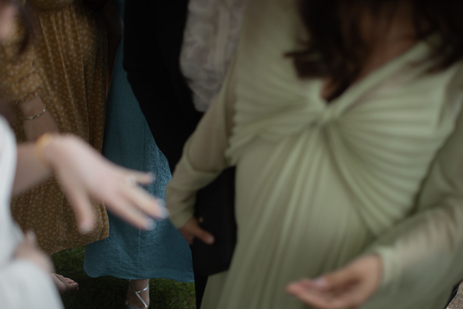 picture of someone admiring hand with wedding ring
