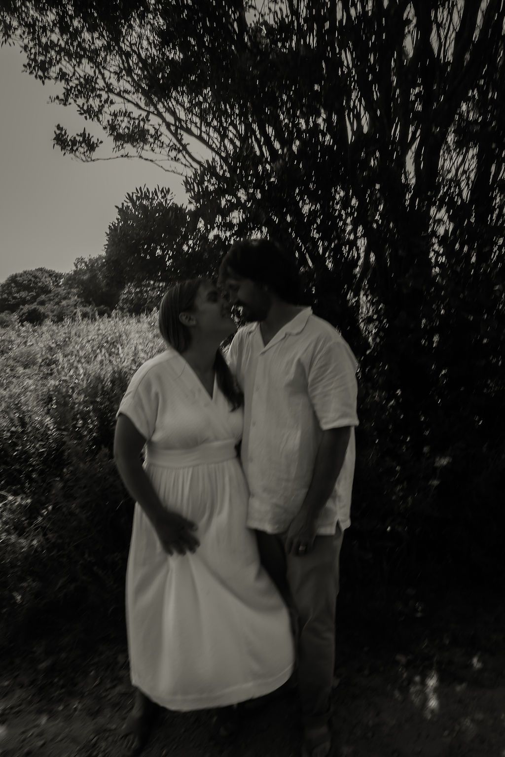 couple kissing rhode island elopement ceremony