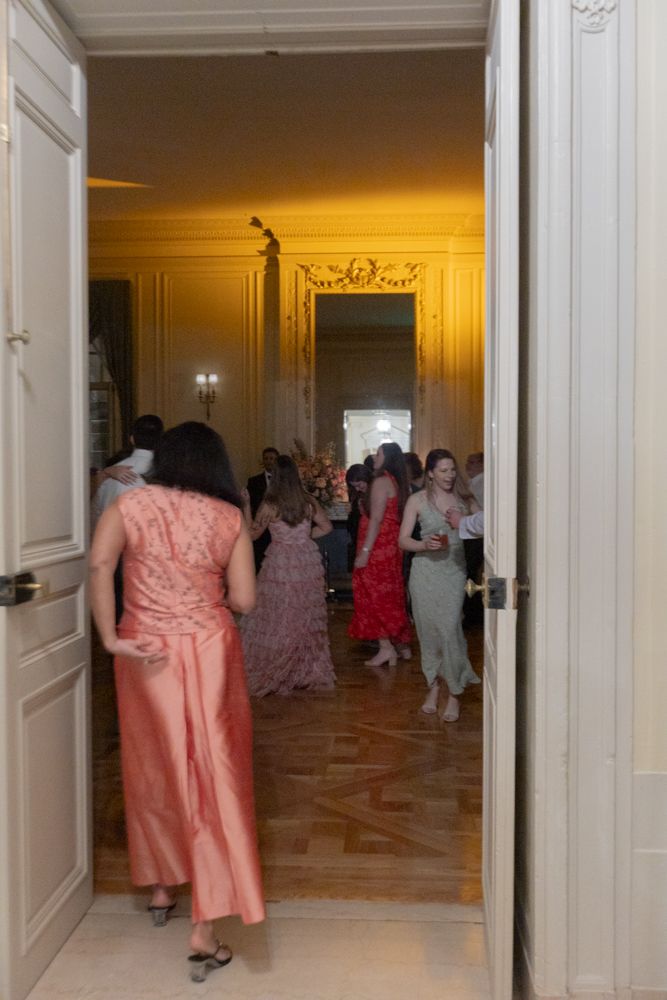 guests entering ballroom at wedding reception