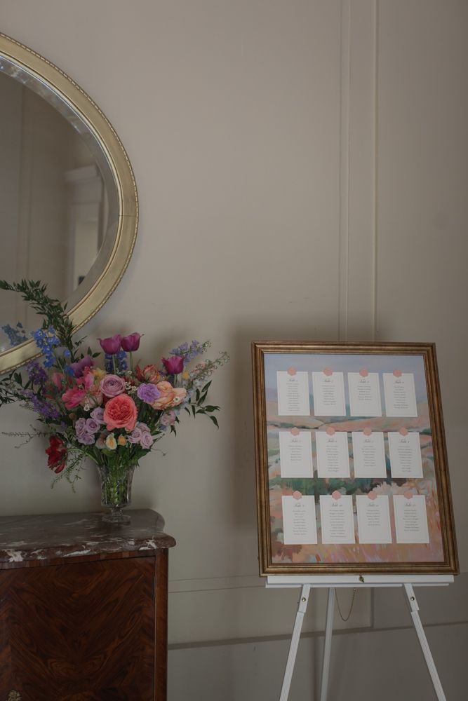 entrance decor at wedding reception