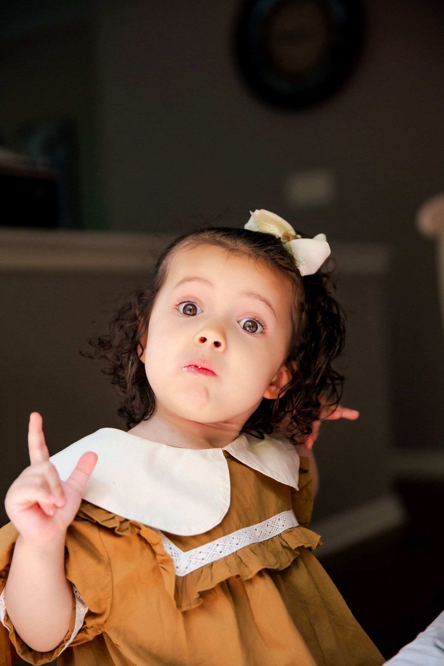 toddler girl cute pose