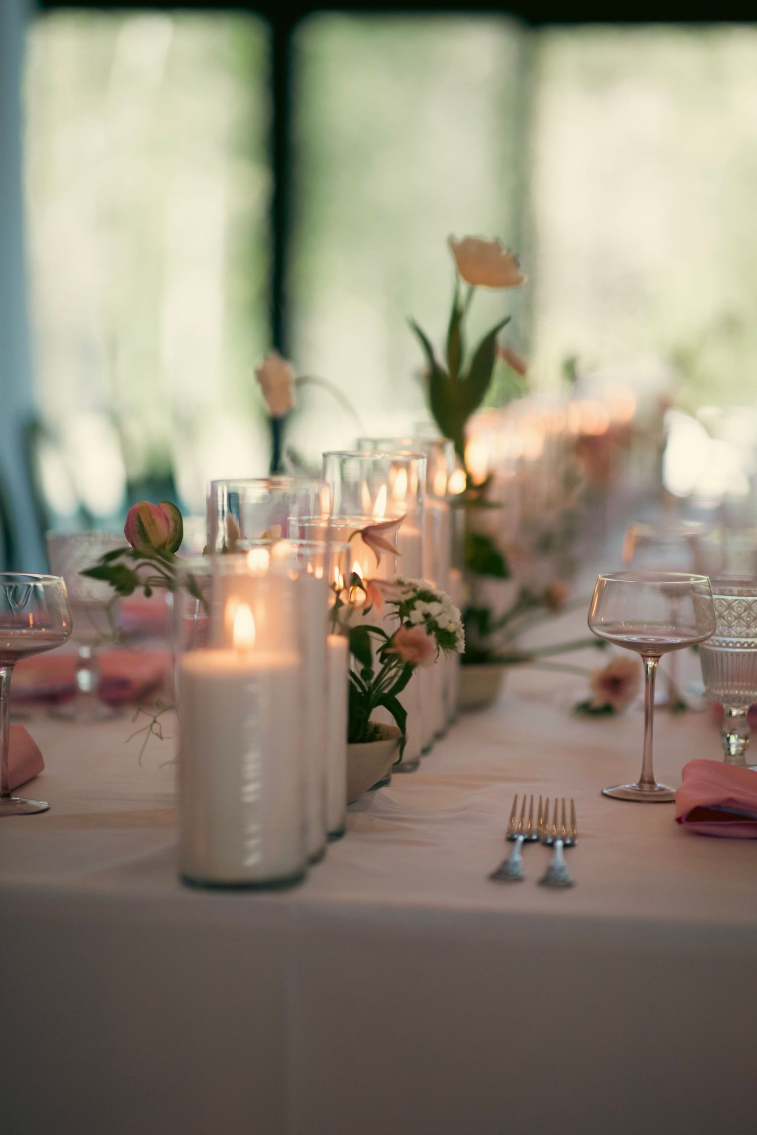 Wedding table scape