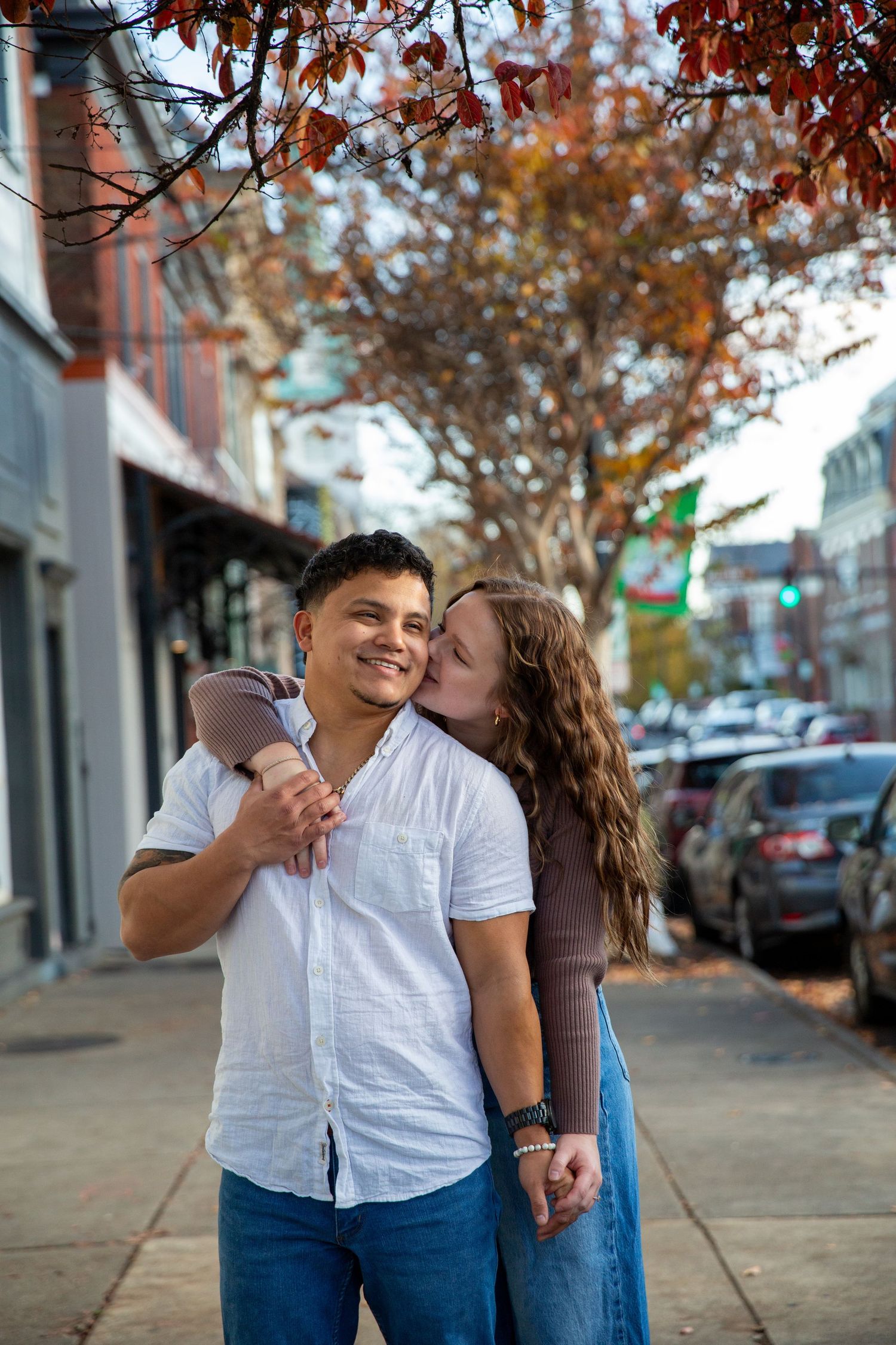 Couple sharing a happy moment