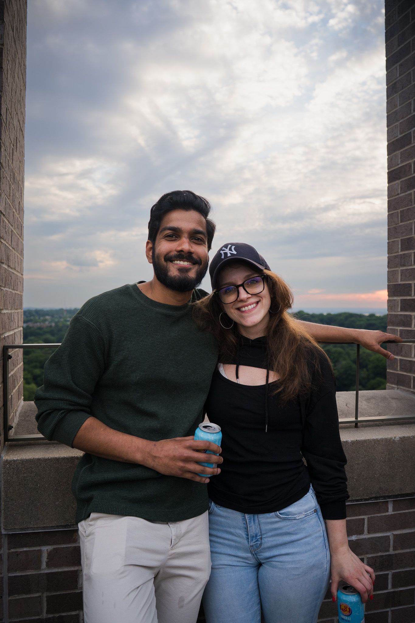 Smiling new yorkers