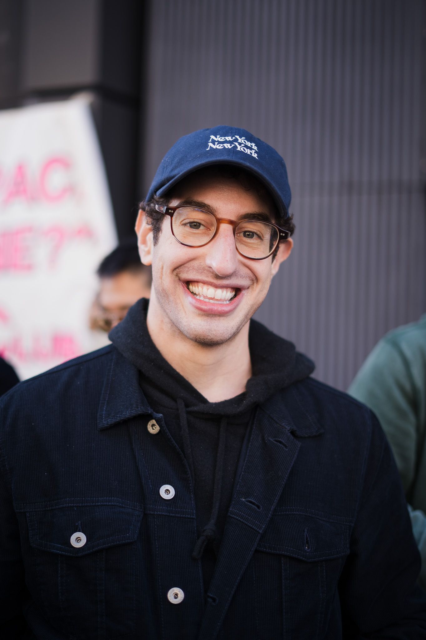 Smiling new yorkers