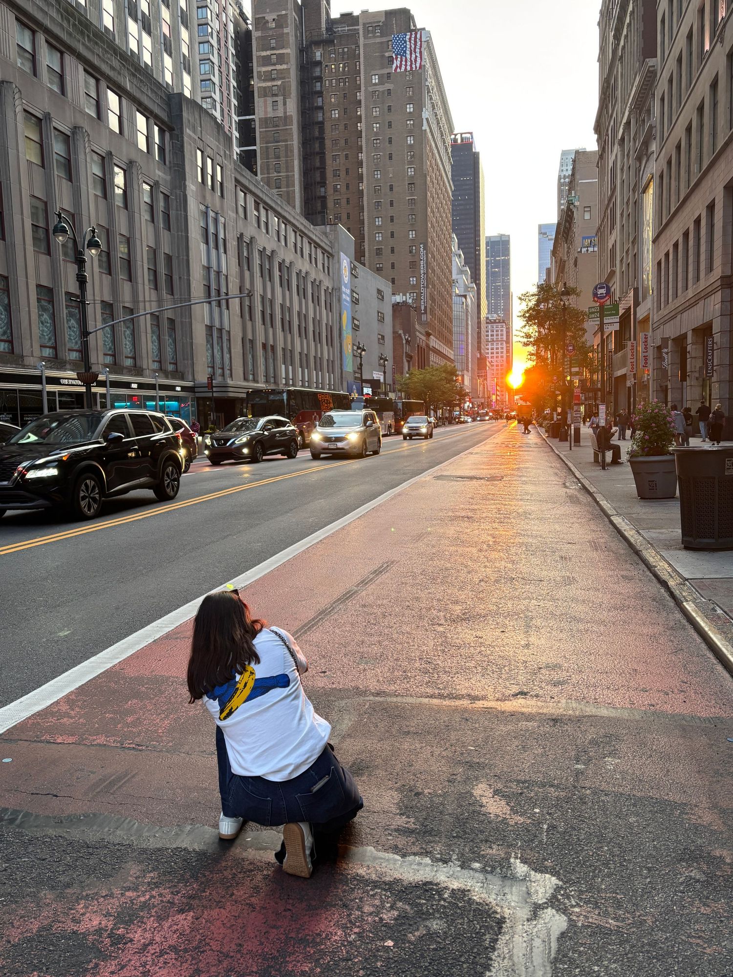 Un coucher de soleil New-Yorkais