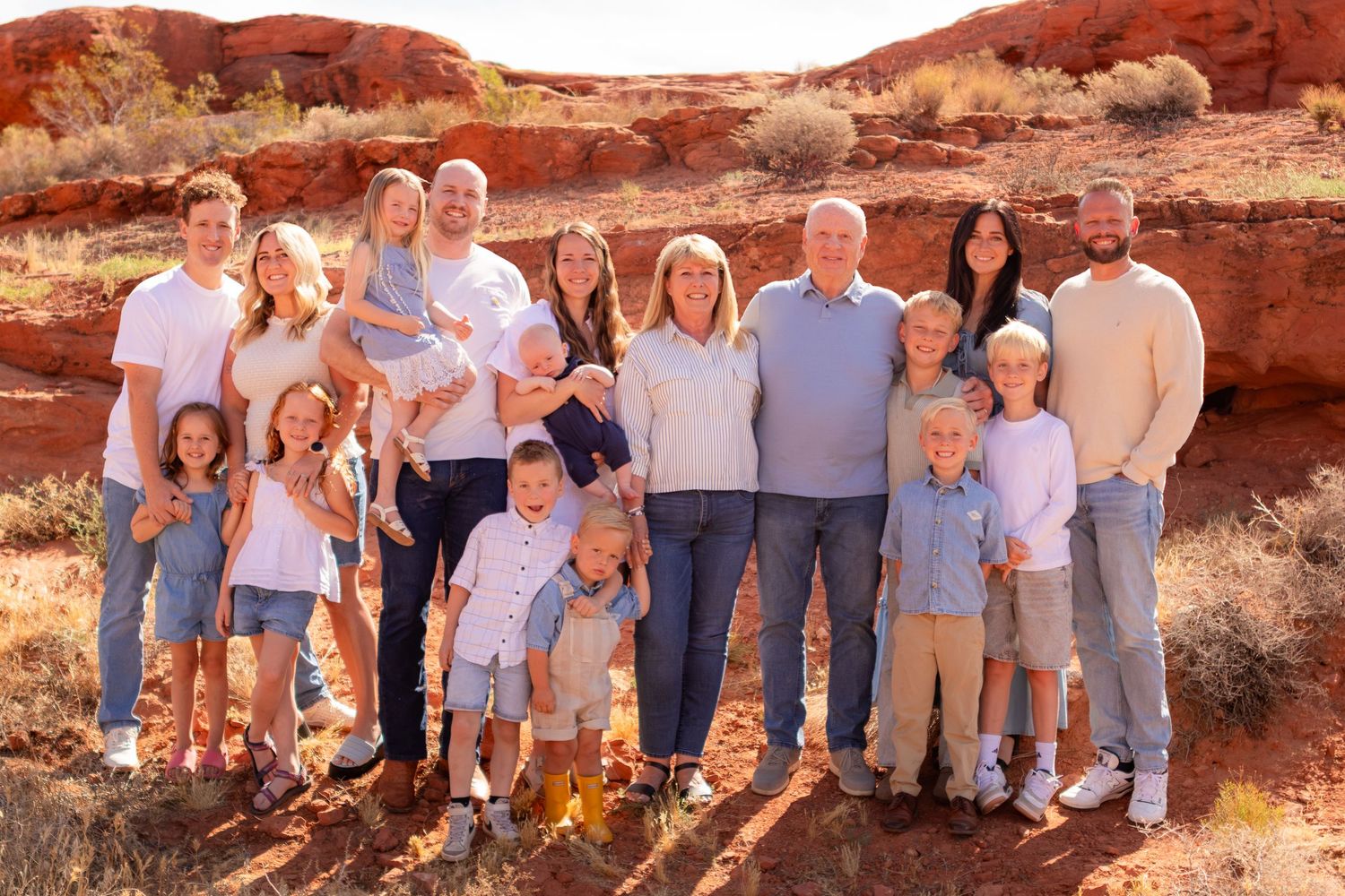 Family Reunion Photos in St. George at Dixie Rock