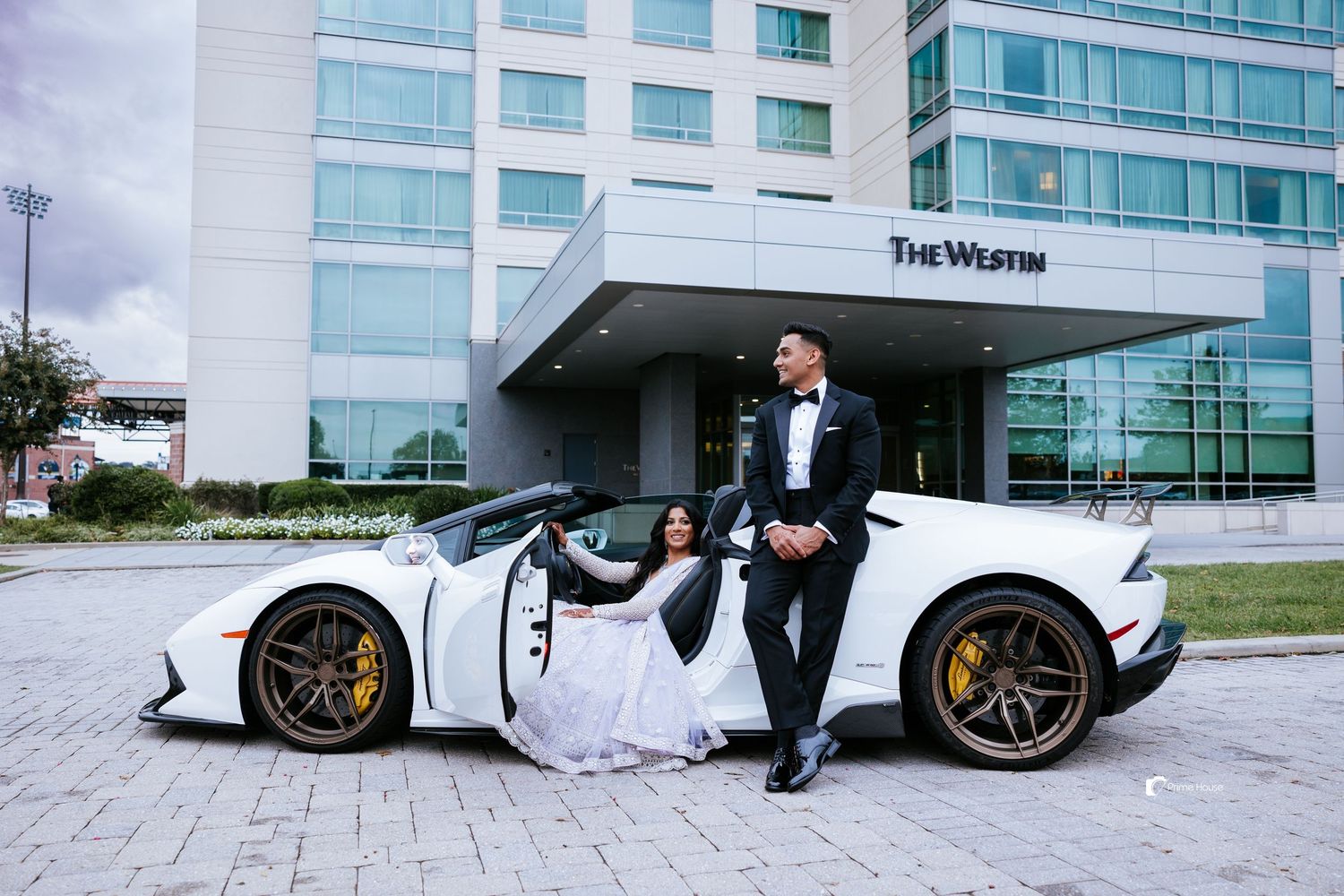 indian bride groom with luxury car philly new jersey delaware photoos