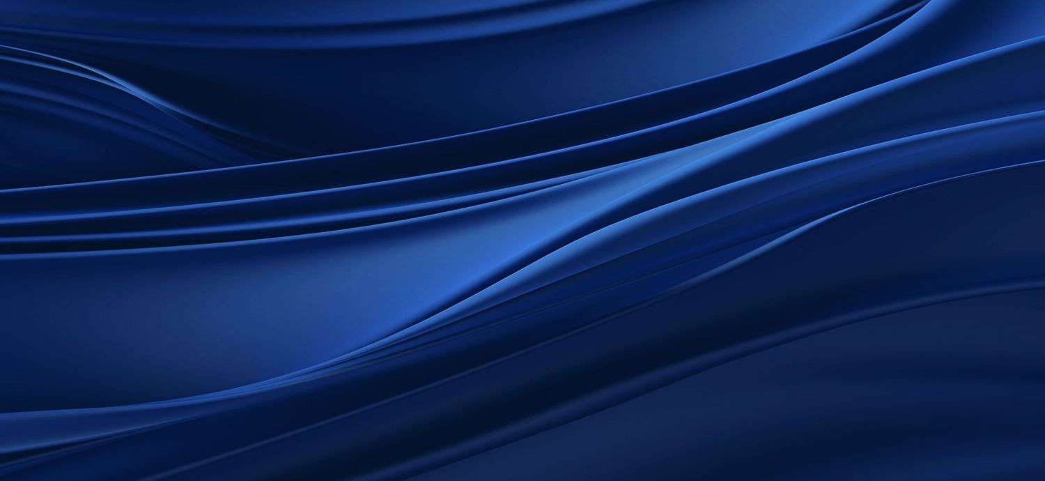 Abstract blue waves and curves forming a sleek background design pattern.