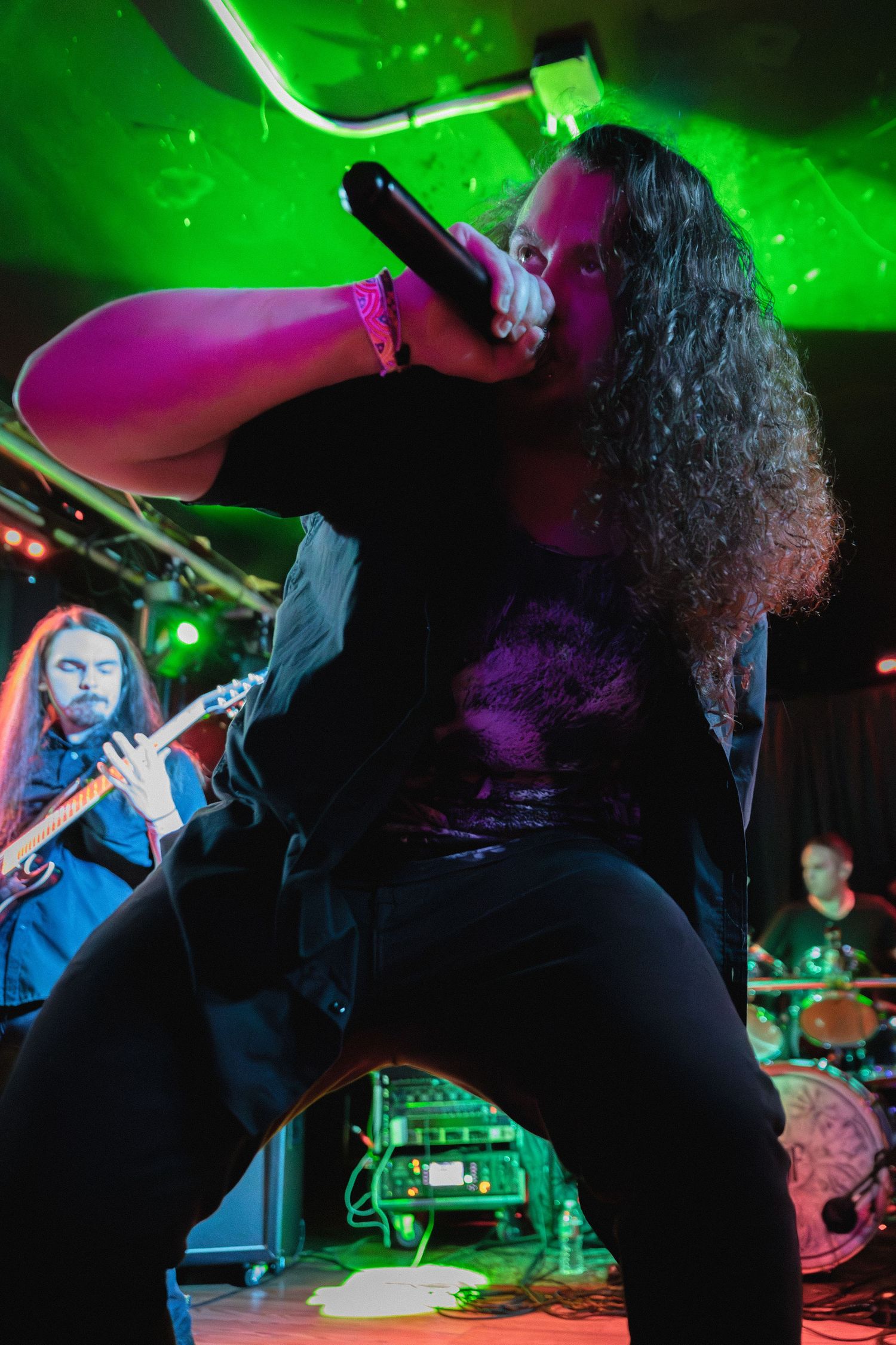 Band photography capturing a live performance in Providence, Rhode Island, August 1st, 2024.
