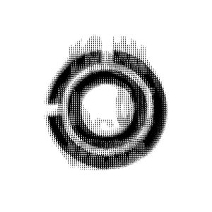 Close-up series of black and white eye illustrations showing different expressions and angles.