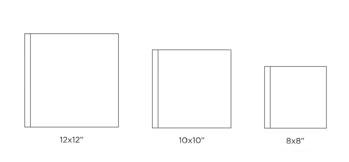 Personalized 10x10 square photo album