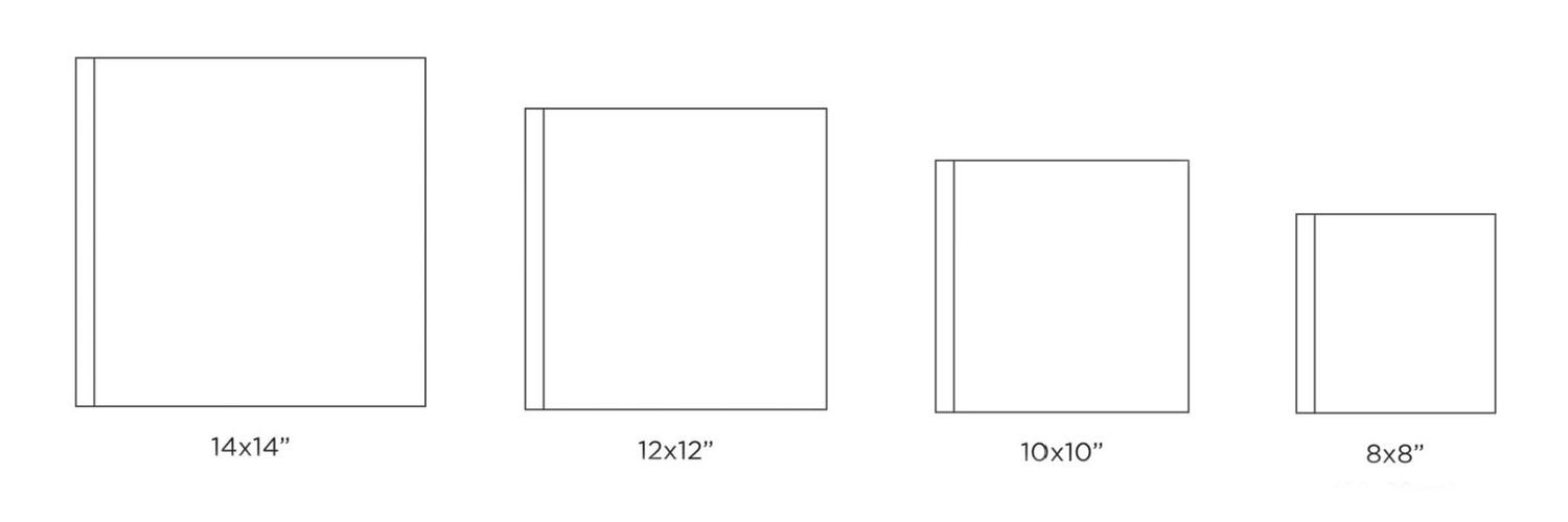Personalized 12x12 square photo album