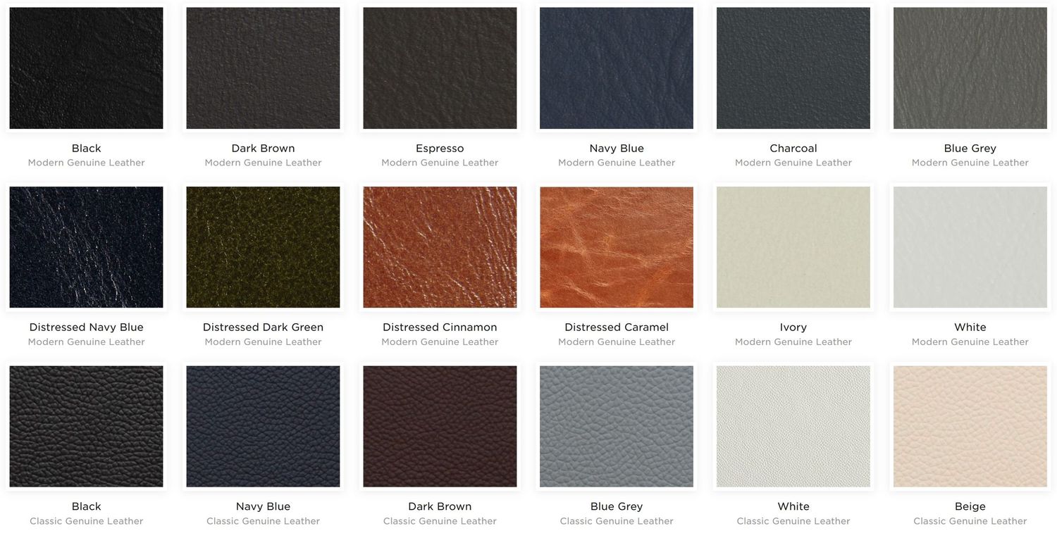 Close-up of genuine leather sample showing rich texture and natural grain