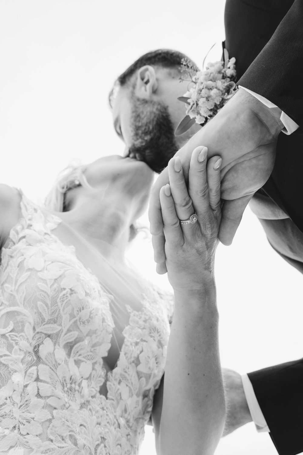 Groom kiss bride with joy – cinematic post-wedding moment in the Azores