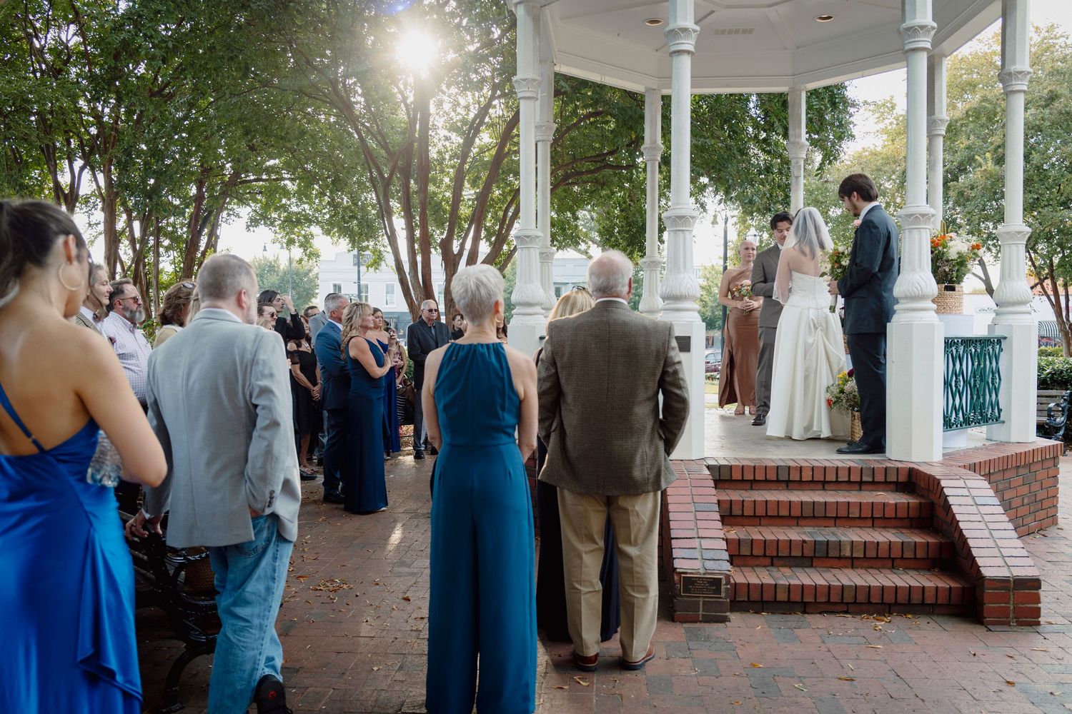 outdoor wedding in Marietta square by Meagan Conrad Photography