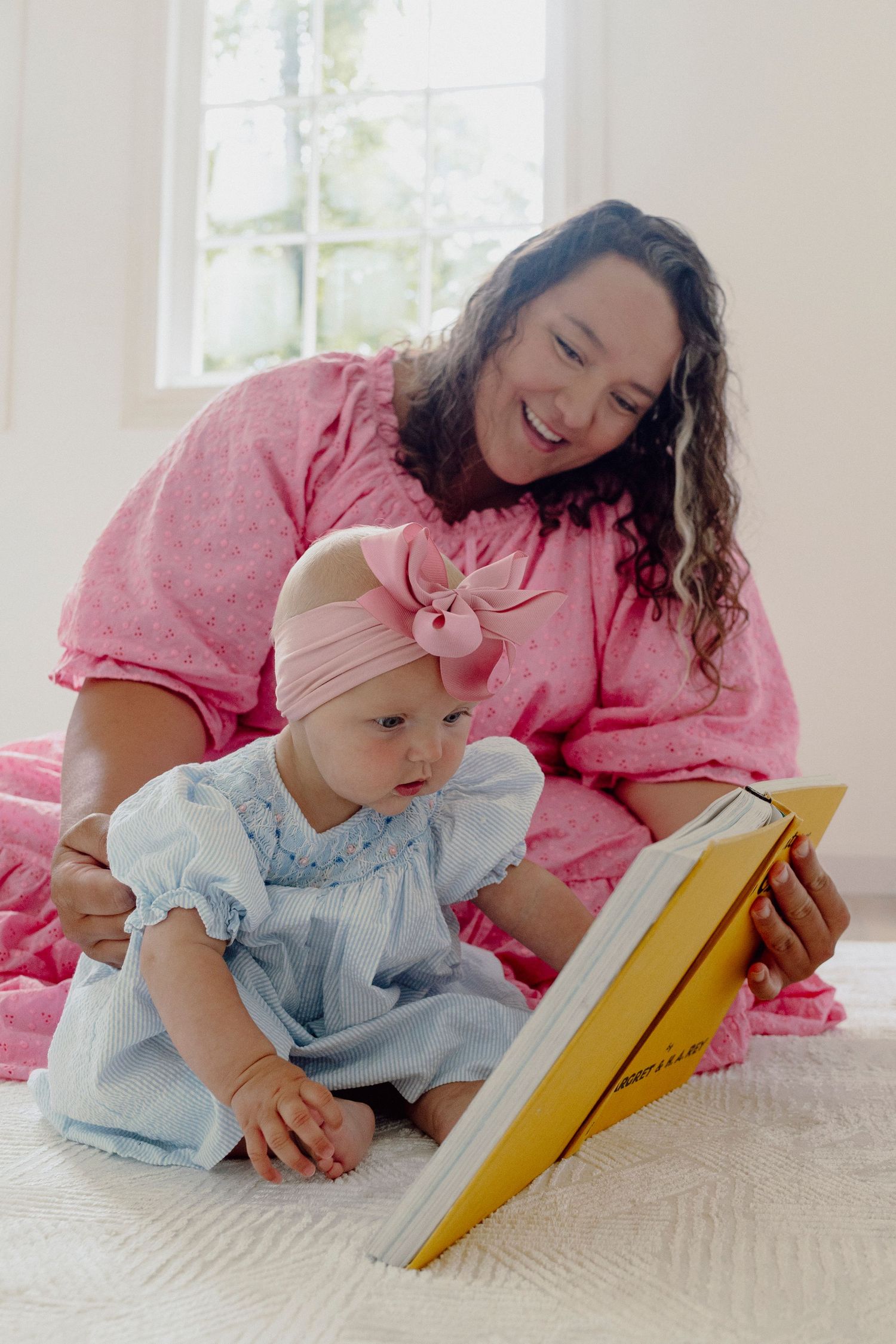 mother and daughter studio session, natural light photography by Meagan Conrad