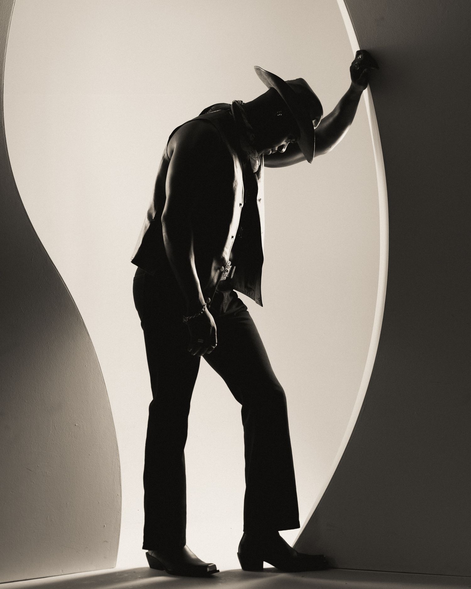 Cowboy black-and-white