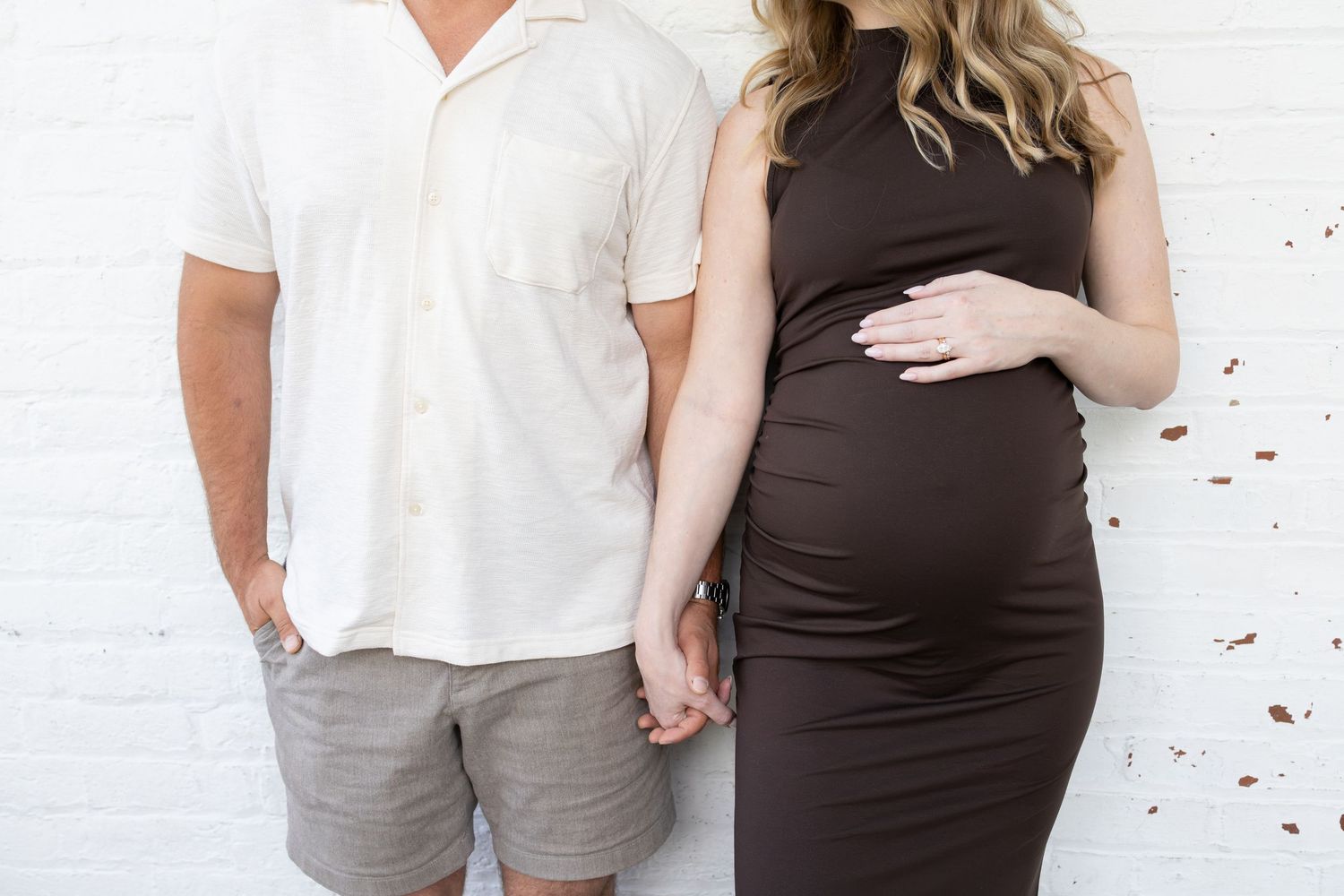 Couple holding hands