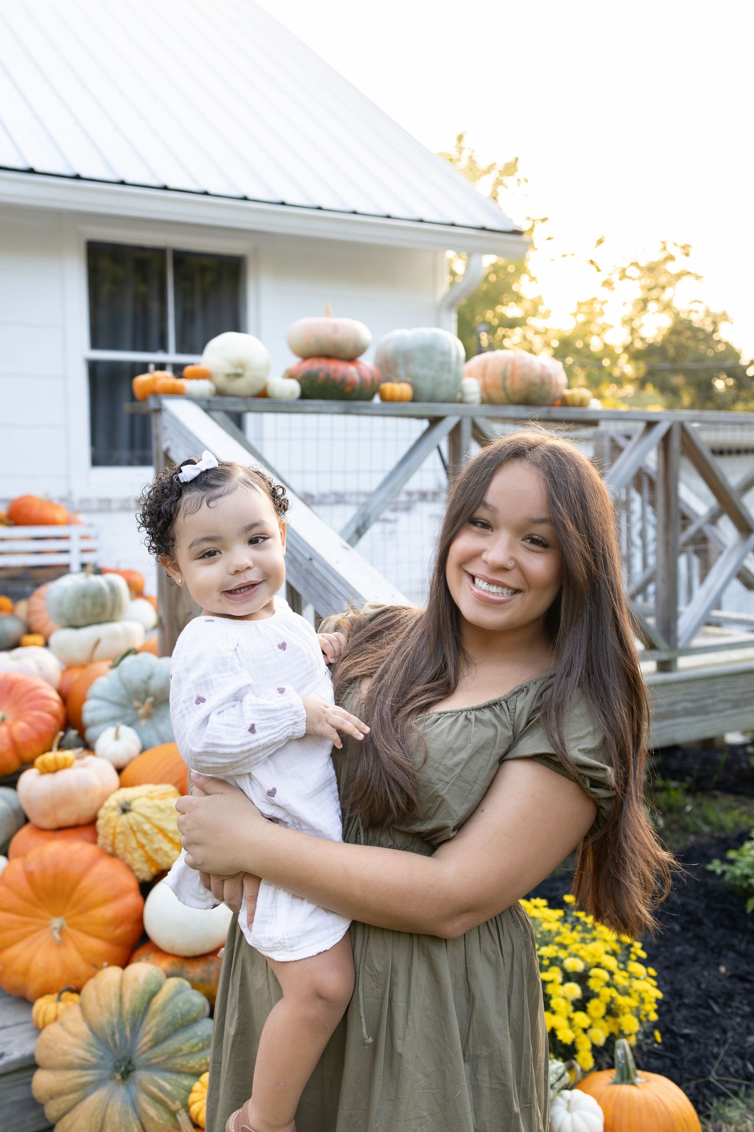 Daughter and mom fall photos