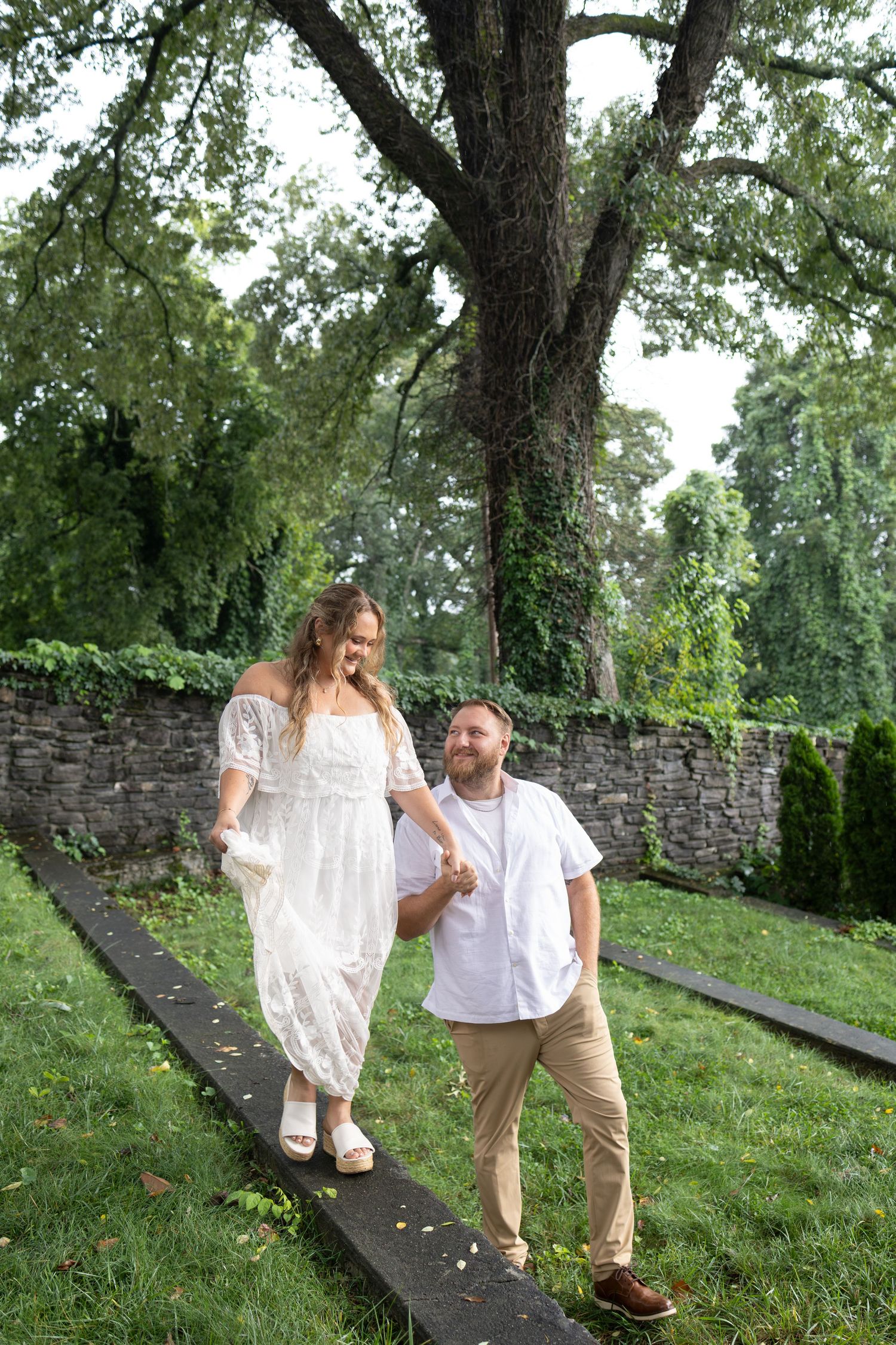 Couple walking together