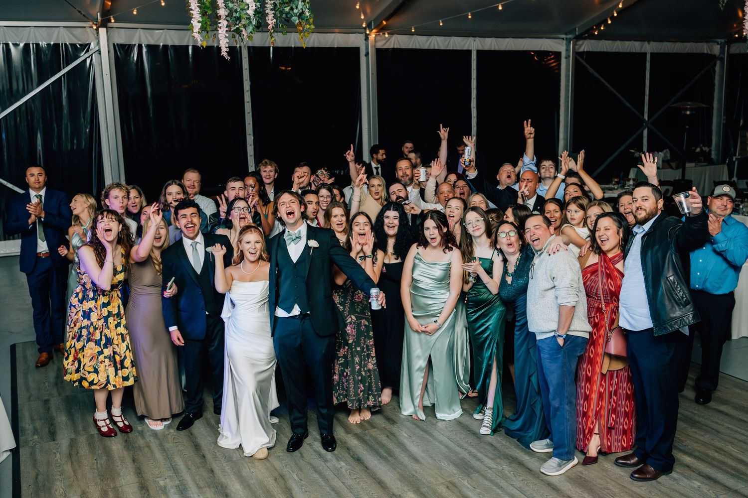 Reception fun at Arbor Haven in Fredericksburg, VA.