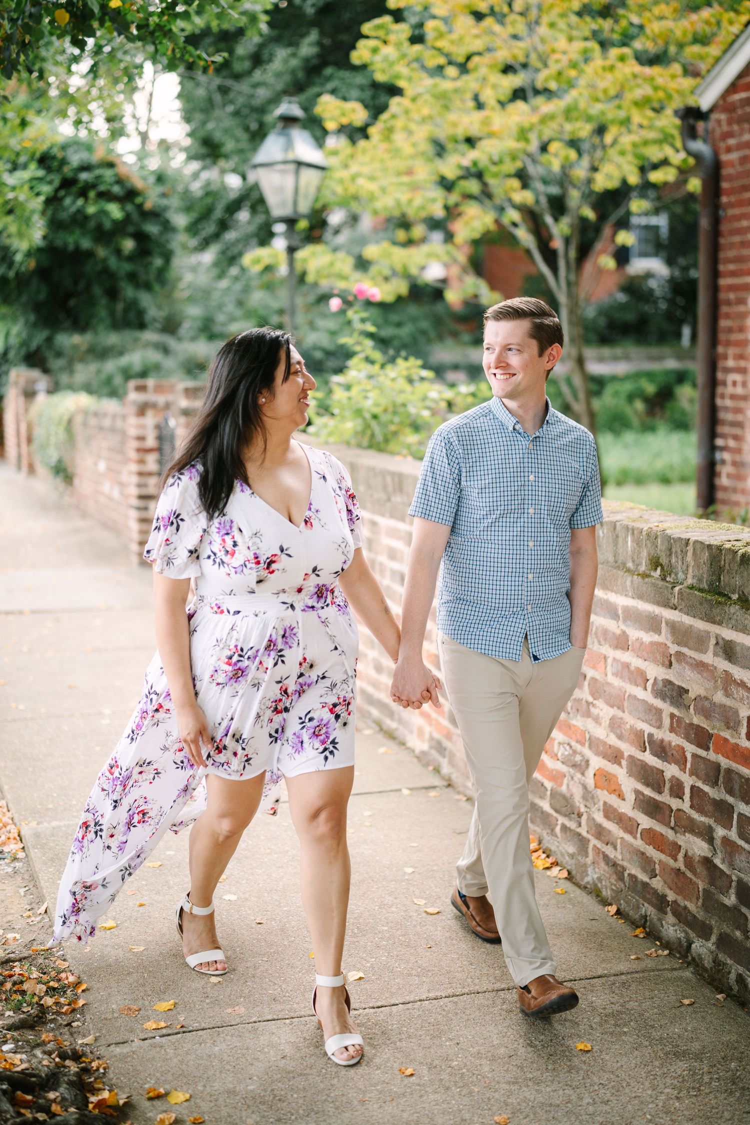 Engagement session in Downtown Fredericksburg, VA
