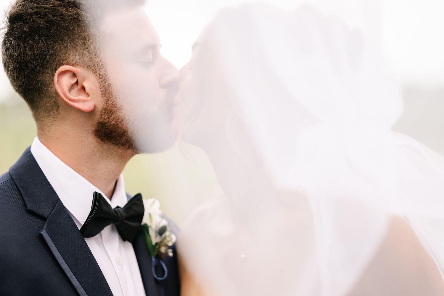 Bride and groom at Lovingston Winery