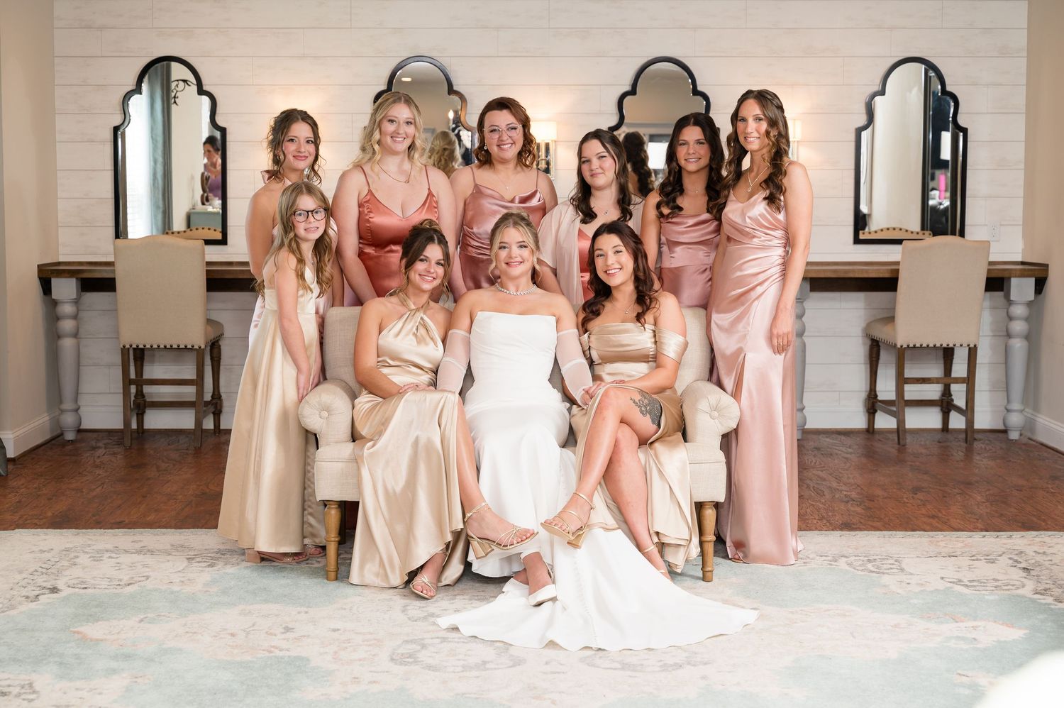 Bridesmaids at Arbor Haven in Fredericksburg, VA