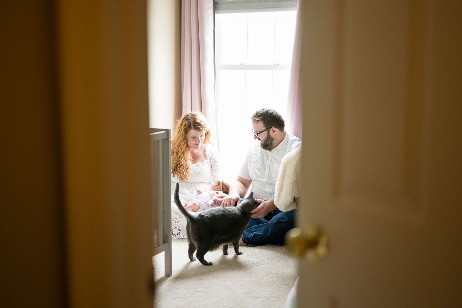Cozy window-lit room with family bonding moments.